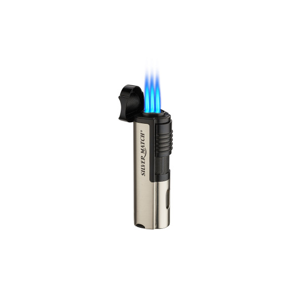 Silver Match Triple Lighter (Deluxe)